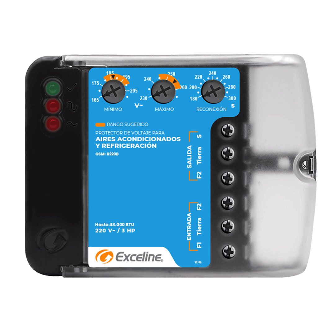 00250063-Protector de Voltaje Aire Acondicionado 220V-Exceline-1
