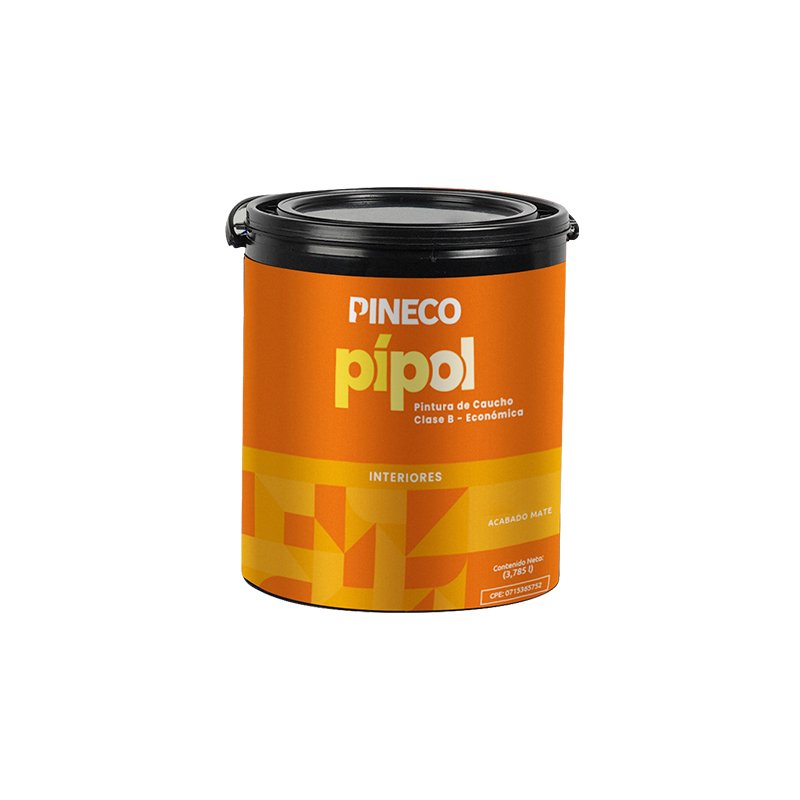 00513449 PINTURA DE CAUCHO CLASE B MATE MARFIL 1 GALON PIPOL PINECO