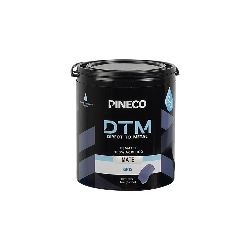 00513459 - ESMALTE - PINECO DTM GRIS MATE GALON