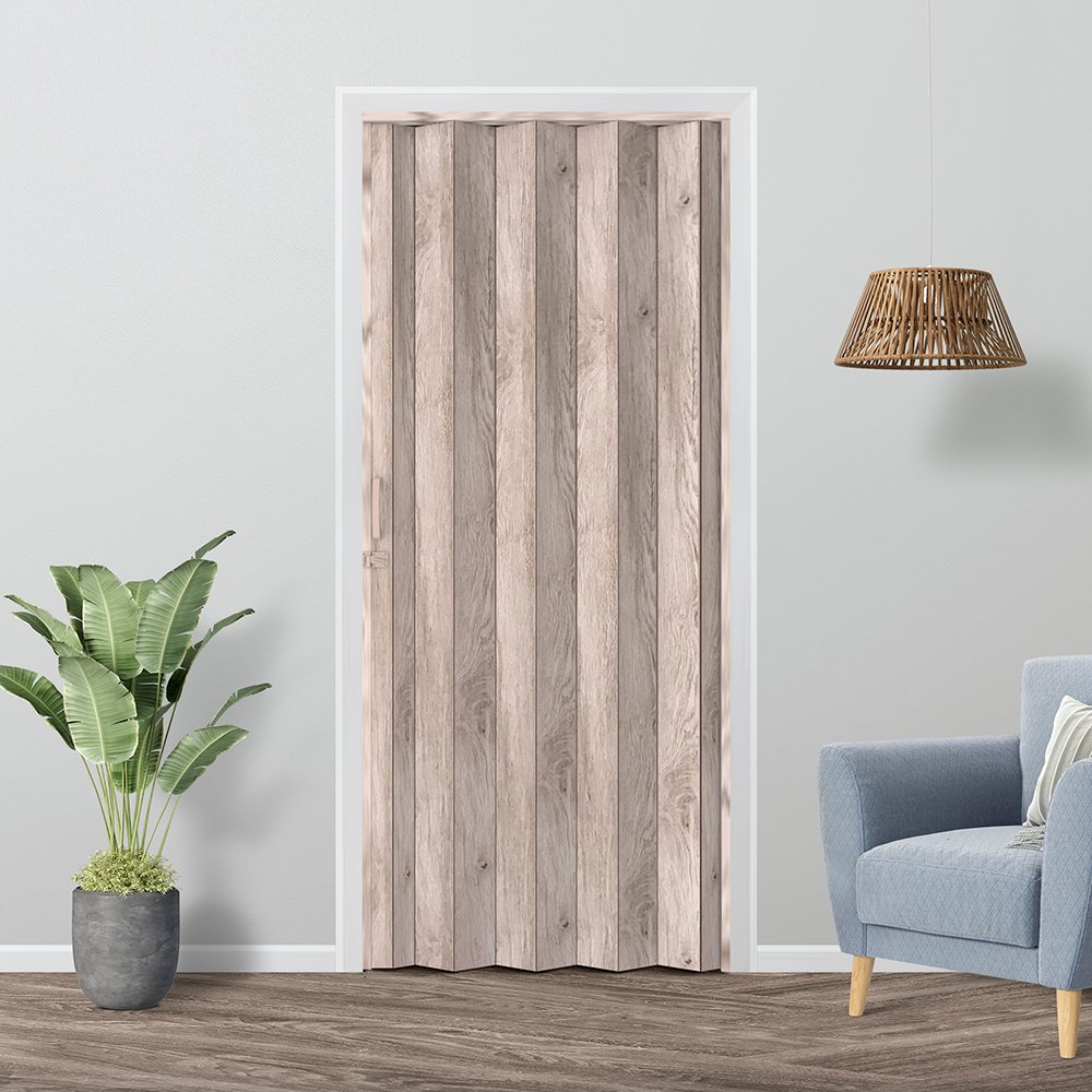 01676339-Puerta Plegable Amalfi laminada avellana de PVC-MAL-90X210AV-Hoggan-1