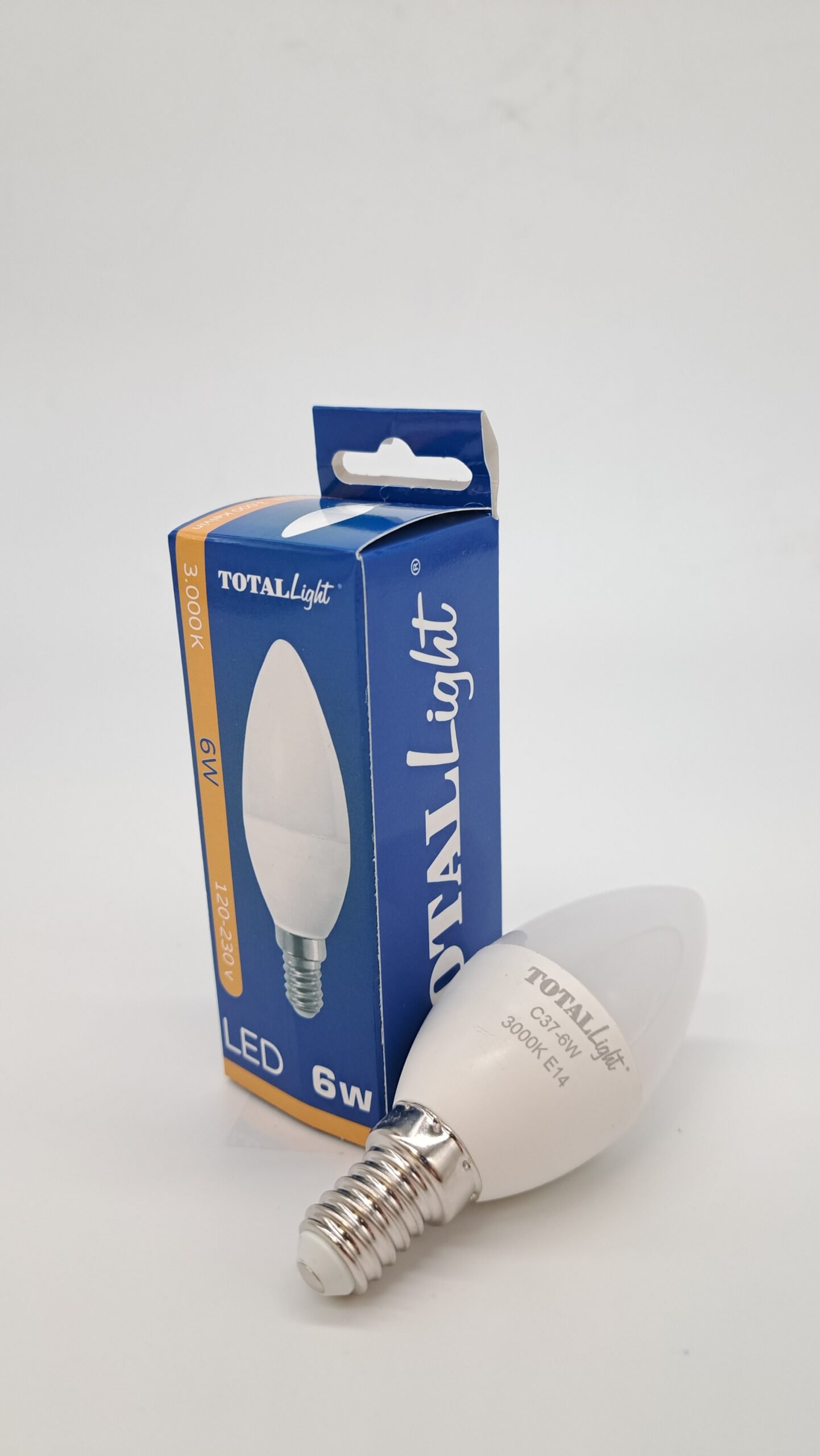 104595 - Bombillo LED Tipo Vela C37PA - 6W E14 - Total Light (1)