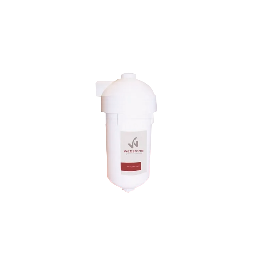 2403071 FILTRO PURIFICADOR DE AGUA 3-8 PASO RAPIDO CON ROSCAS BRONCE WEBSTONE 136143